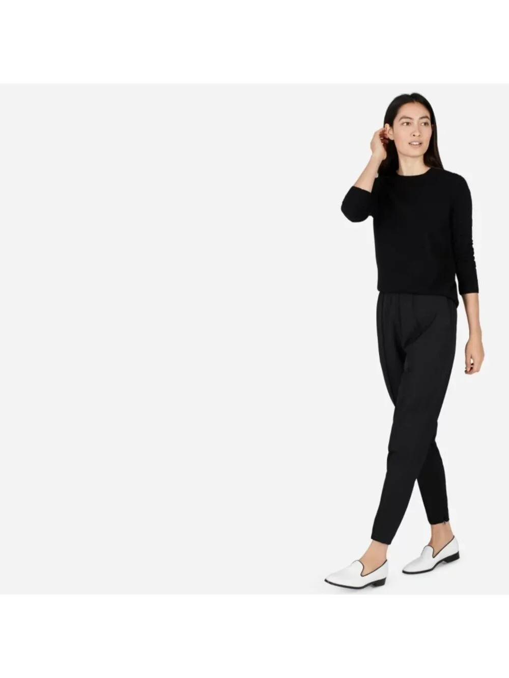 Everlane Women's The Modern Smoking White Loafer sz 9.5